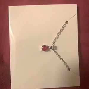 Ruby red necklace